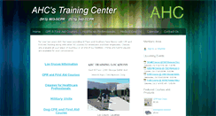 Desktop Screenshot of ahctraining.com